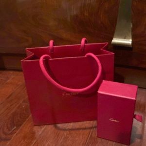 Cartier empty gift bag with new jewlery cleaner